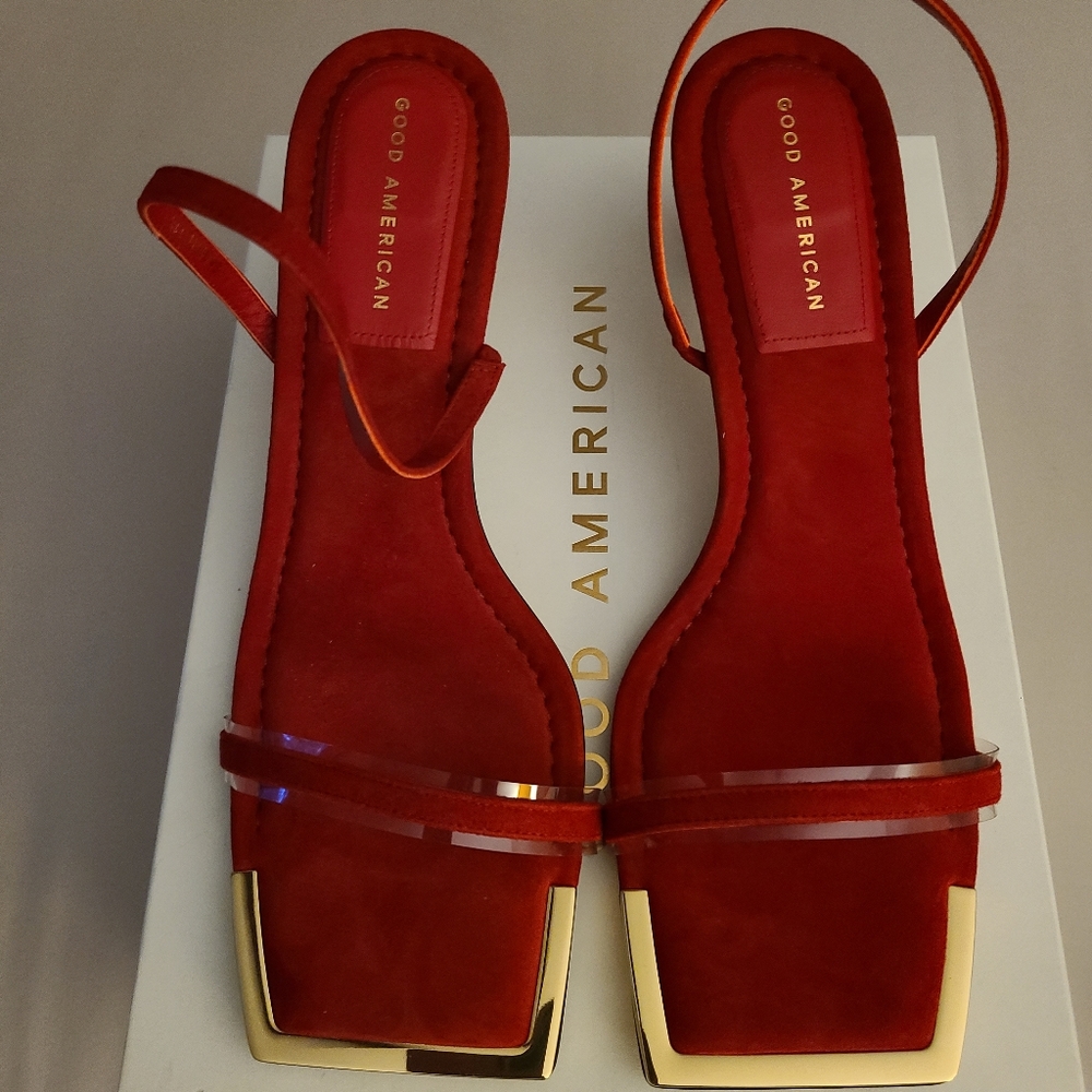 Good American Red Sandal Size 11.5